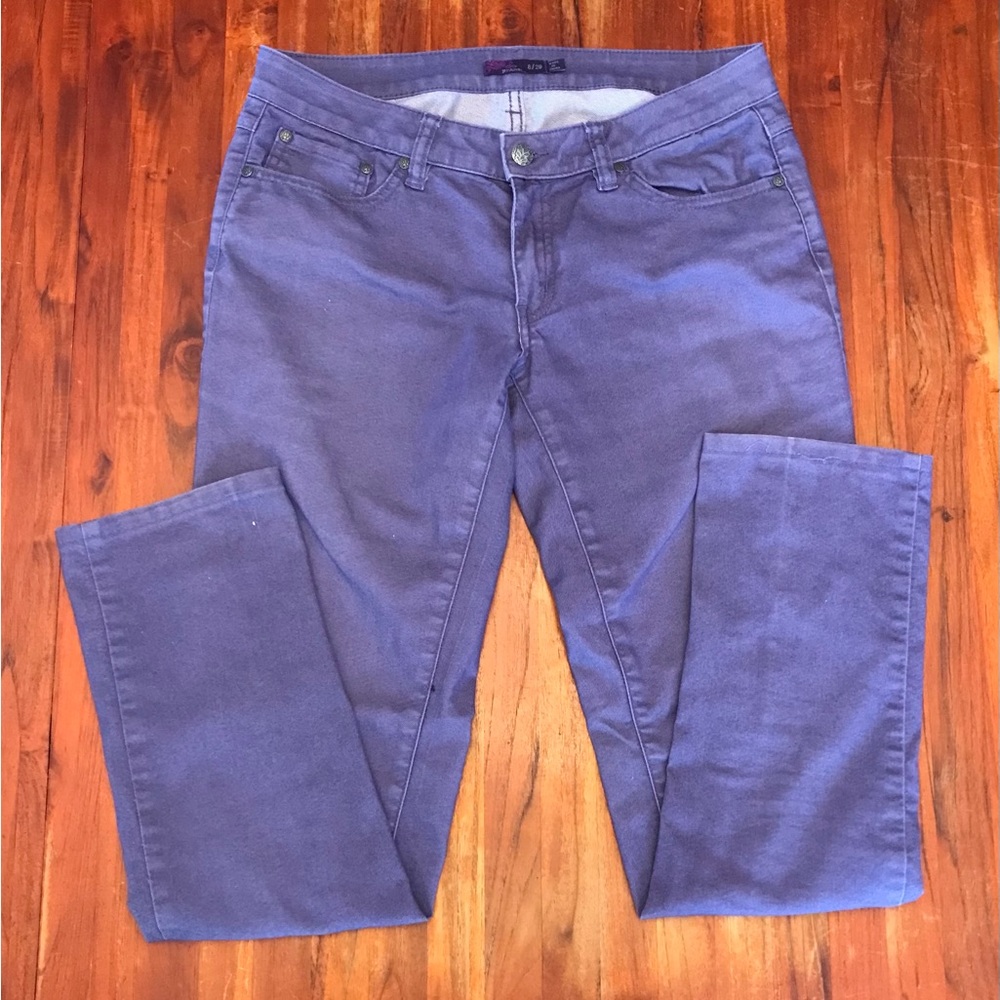 Prana Jeans 8/29 Womens Purple Stretch Skinny Cut Jeans